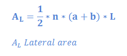 Frustum of Regular Pyramid Lateral Area