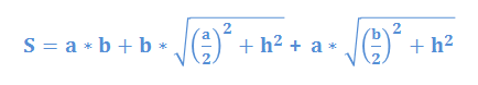 Pyramid surface area