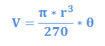 Sphere Wedge Volume