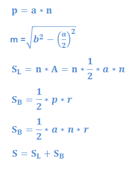 Regular Pyramid Surface Area